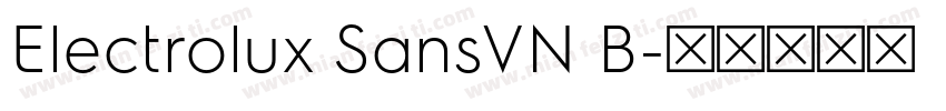 Electrolux SansVN B字体转换